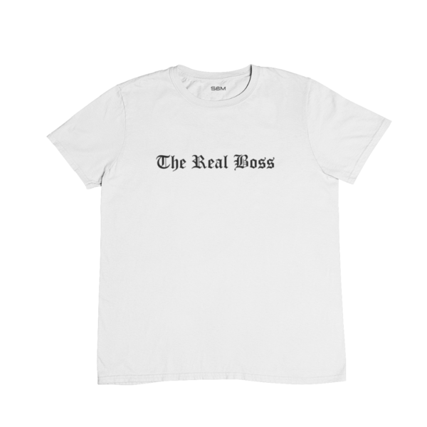 Camiseta Hombre The Real Boss Blanco - Imagen 2