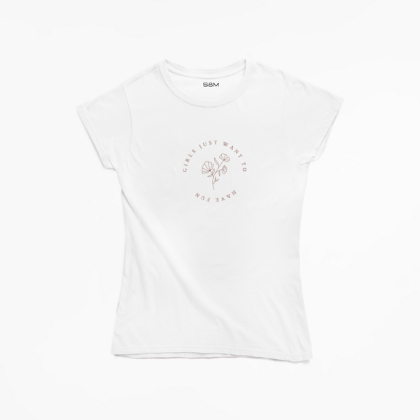 Camiseta Mujer Blanca Girls Fun - Imagen 2