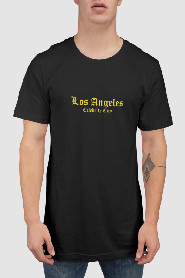 Camiseta Hombre Los Angeles Negro