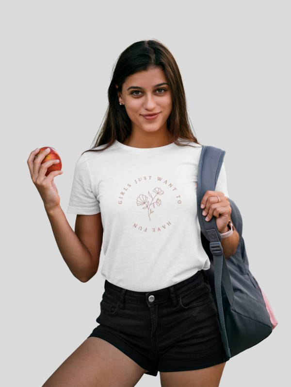 Camiseta Mujer Blanca Girls Fun