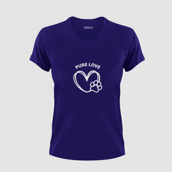 Camiseta Mujer Azul Oscuro Pure Love